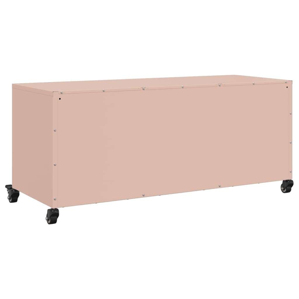 TV Cabinet Pink 100,5x39x43,5 cm Steel