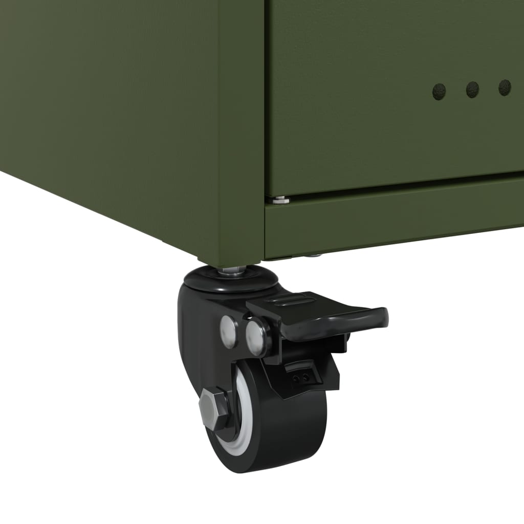TV Cabinet Olive Green 100,5x39x43,5 cm Steel