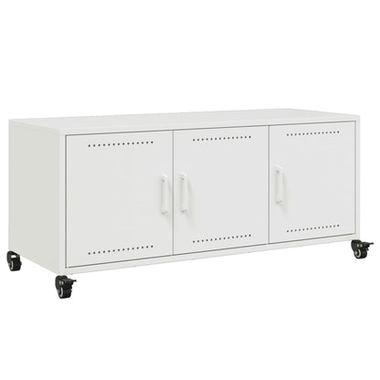 TV Cabinet White 100,5x39x43,5 cm Steel