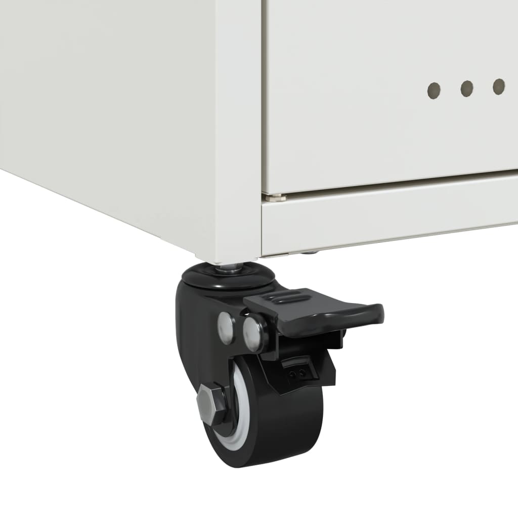 TV Cabinet White 100,5x39x43,5 cm Steel