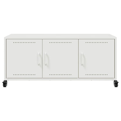 TV Cabinet White 100,5x39x43,5 cm Steel