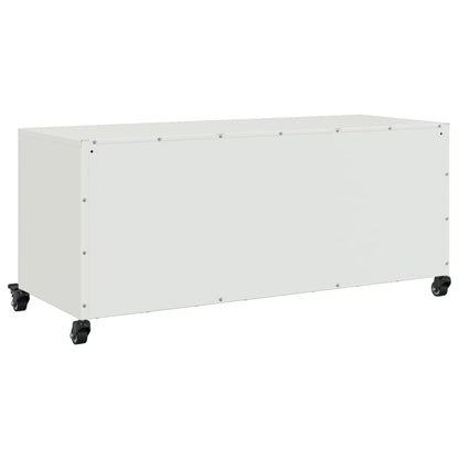 TV Cabinet White 100,5x39x43,5 cm Steel