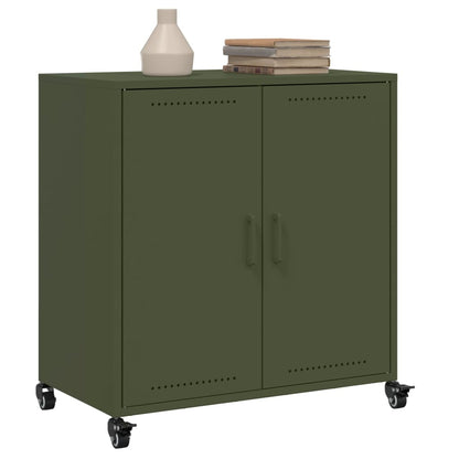 Sideboard Olive Green 68x39x72 cm Steel