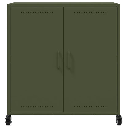 Sideboard Olive Green 68x39x72 cm Steel