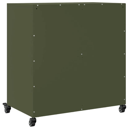 Sideboard Olive Green 68x39x72 cm Steel