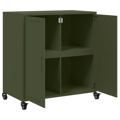 Sideboard Olive Green 68x39x72 cm Steel