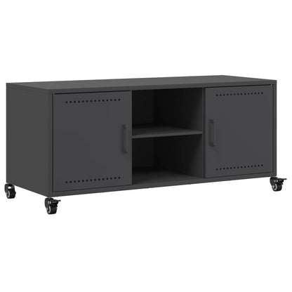 TV Cabinet Black 100,5x39x43,5 cm Steel