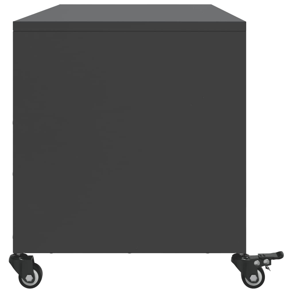 TV Cabinet Black 100,5x39x43,5 cm Steel