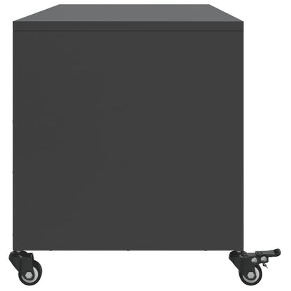 TV Cabinet Black 100,5x39x43,5 cm Steel