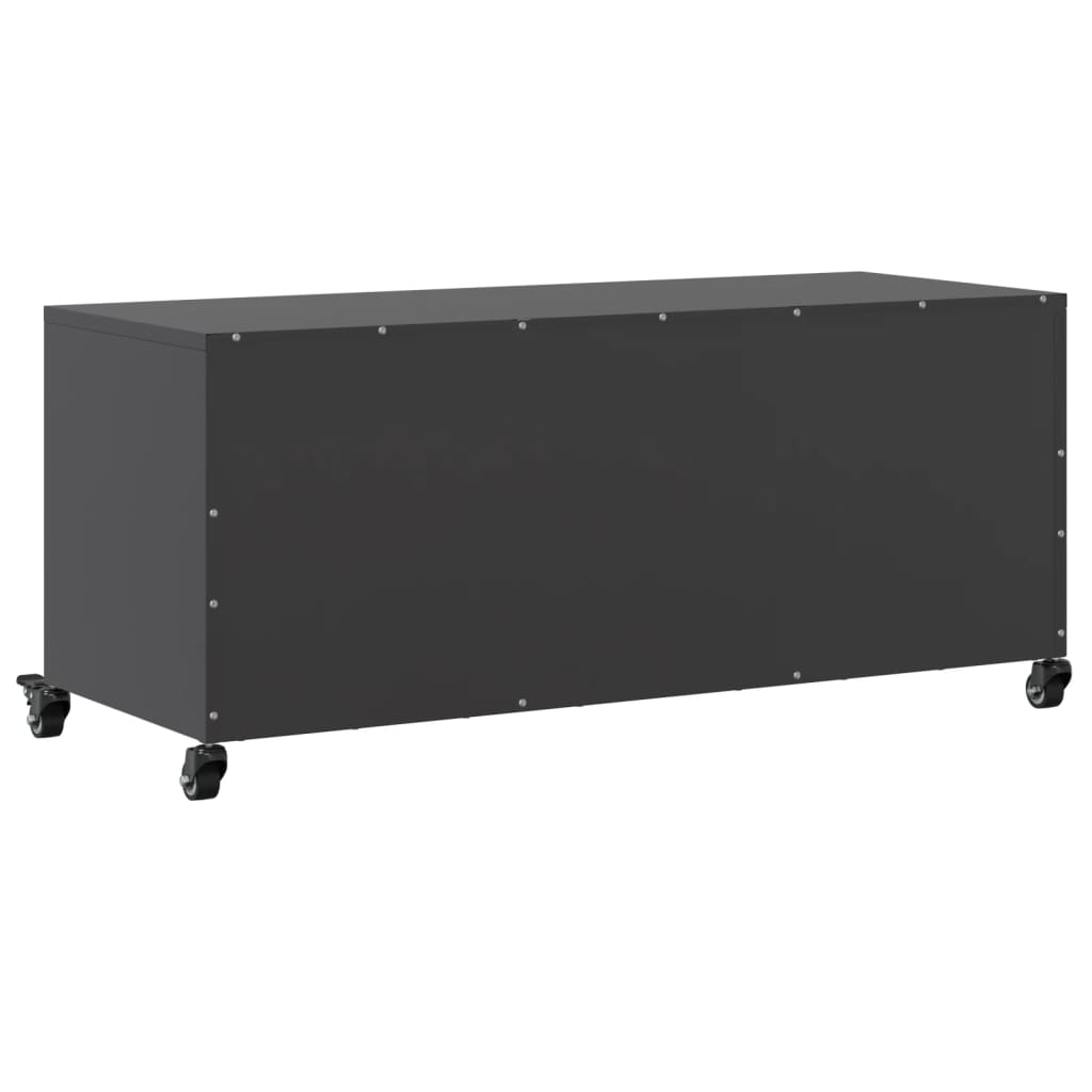 TV Cabinet Black 100,5x39x43,5 cm Steel