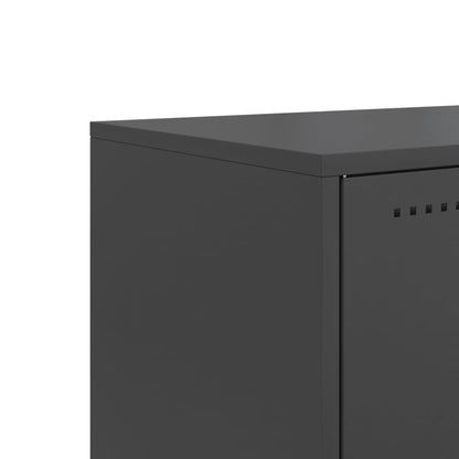 TV Cabinet Black 100,5x39x43,5 cm Steel