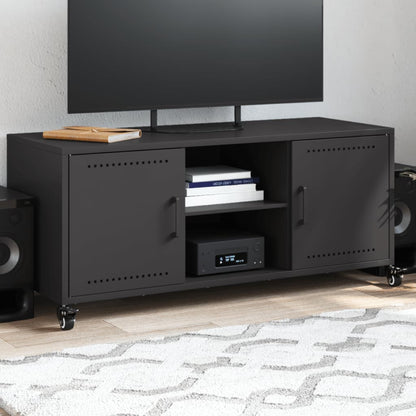 TV Cabinet Black 100,5x39x43,5 cm Steel