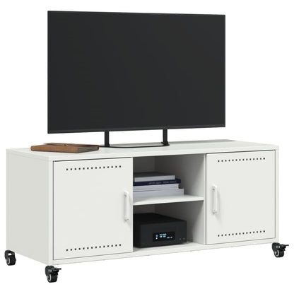 TV Cabinet White 100,5x39x43,5 cm Steel