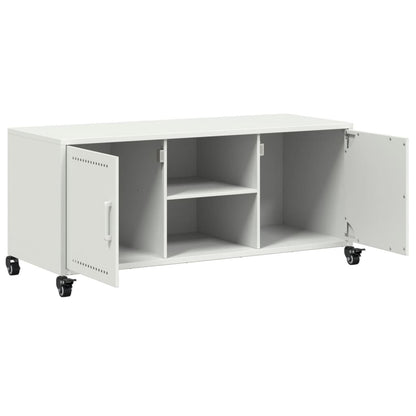 TV Cabinet White 100,5x39x43,5 cm Steel