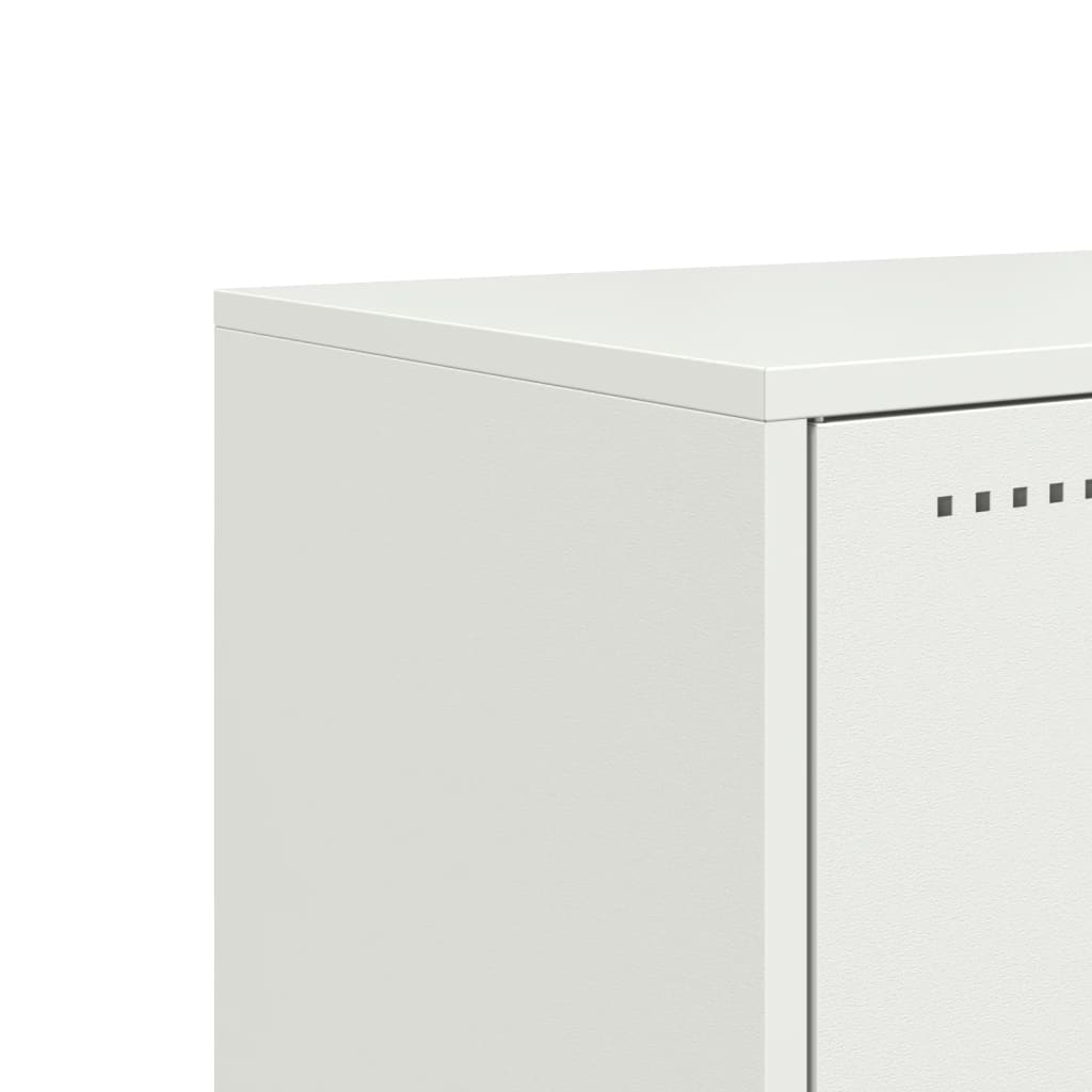 TV Cabinet White 100,5x39x43,5 cm Steel