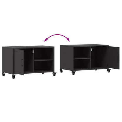 TV Cabinet Black 68x39x43,5 cm Steel