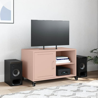 TV Cabinet Pink 68x39x43,5 cm Steel