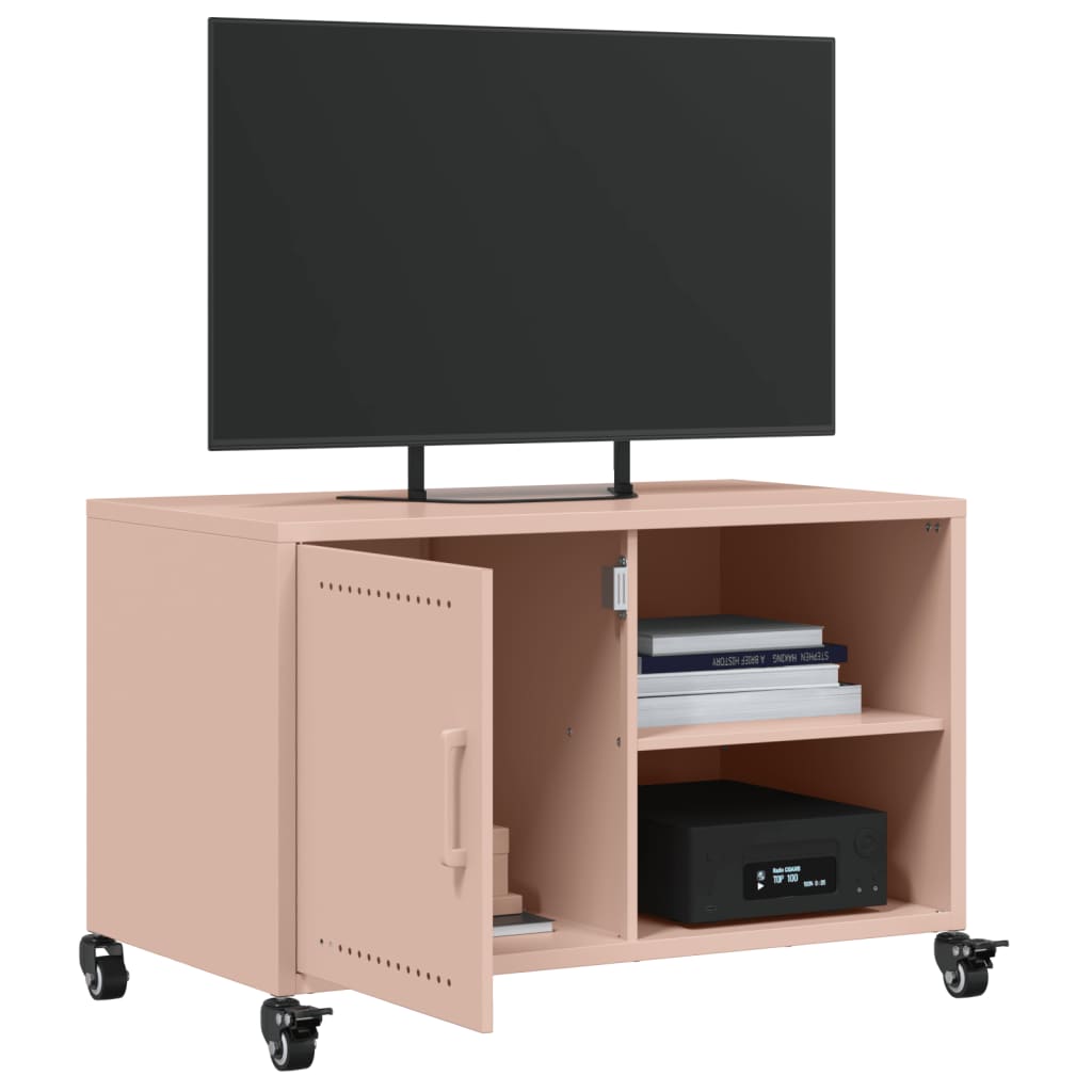 TV Cabinet Pink 68x39x43,5 cm Steel