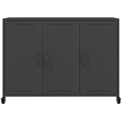 Sideboard Black 100.5x39x72 cm Steel