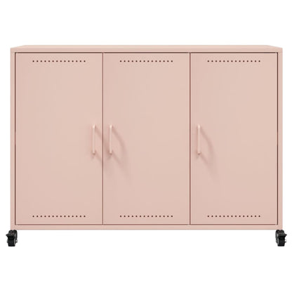 Sideboard Pink 100.5x39x72 cm Steel