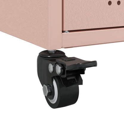 Sideboard Pink 100.5x39x72 cm Steel