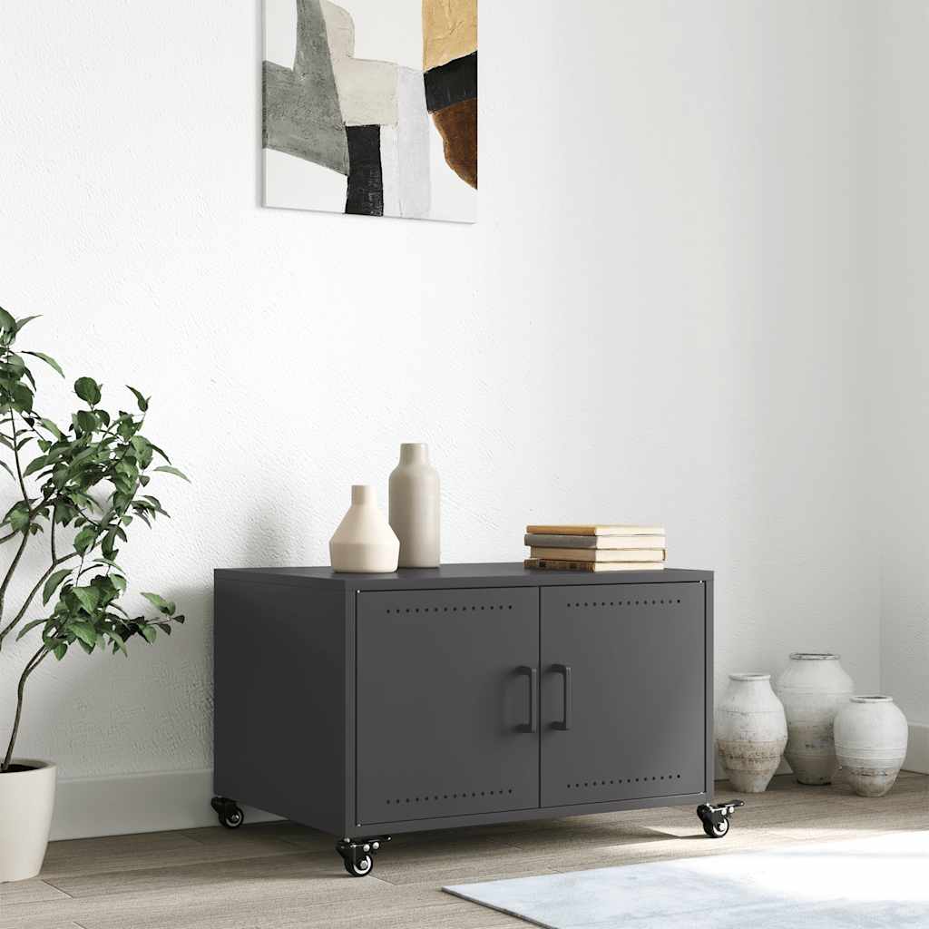 Coffee Table Black 68x50x43,5 cm Steel