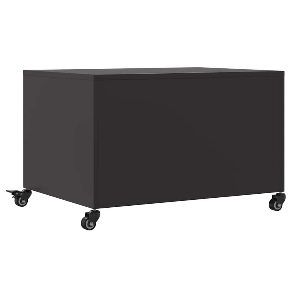 Coffee Table | Black | Cold-rolled steel | Medium | Lockable wheels