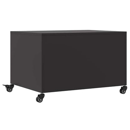 Coffee Table | Black | Cold-rolled steel | Medium | Lockable wheels