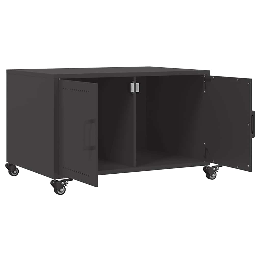 Coffee Table | Black | Cold-rolled steel | Medium | Lockable wheels