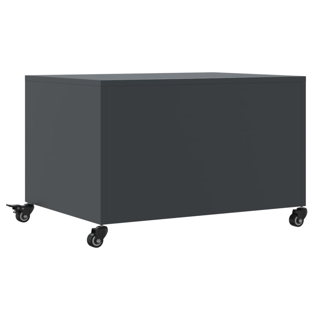 Coffee Table Anthracite 68x50x43.5 cm Steel