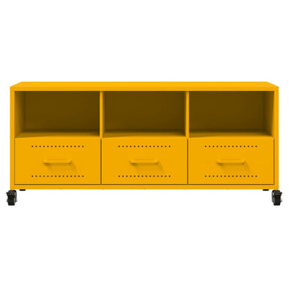 TV Cabinet Mustard Yellow 100,5x39x43,5 cm Steel