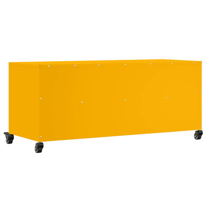 TV Cabinet Mustard Yellow 100,5x39x43,5 cm Steel