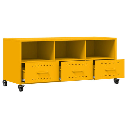 TV Cabinet Mustard Yellow 100,5x39x43,5 cm Steel