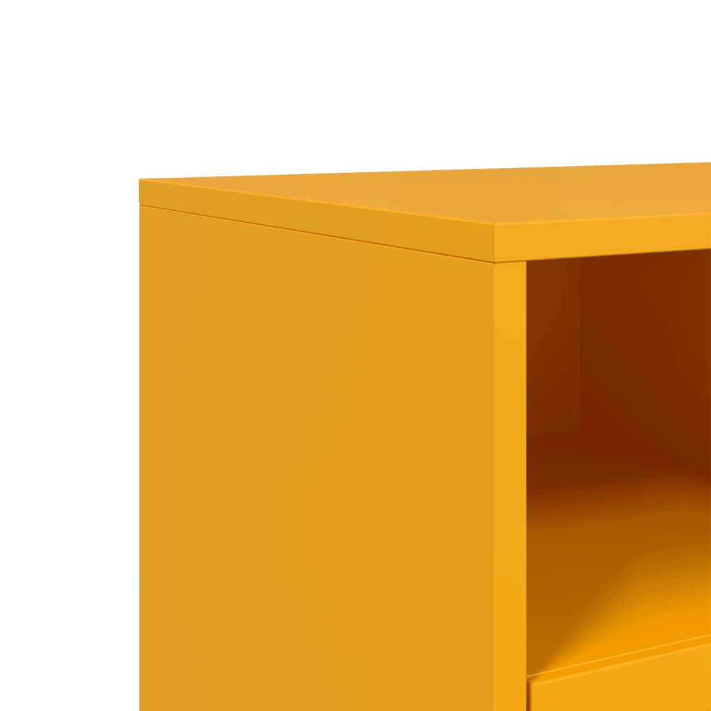 TV Cabinet Mustard Yellow 100,5x39x43,5 cm Steel