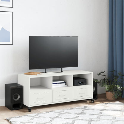 TV Cabinet White 100.5x39x43.5 cm Steel