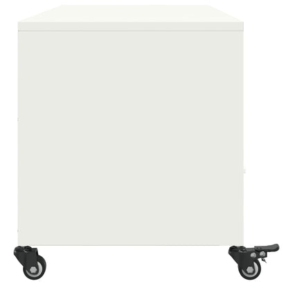 TV Cabinet White 100,5x39x43,5 cm Steel