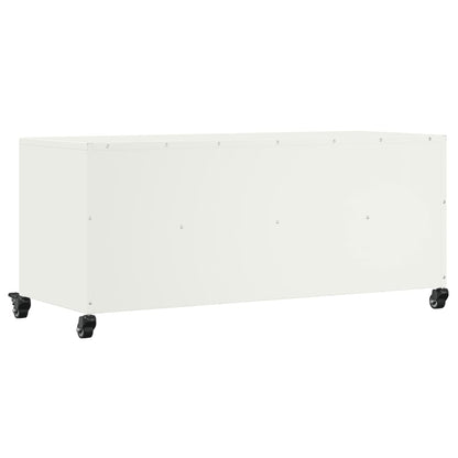 TV Cabinet White 100,5x39x43,5 cm Steel