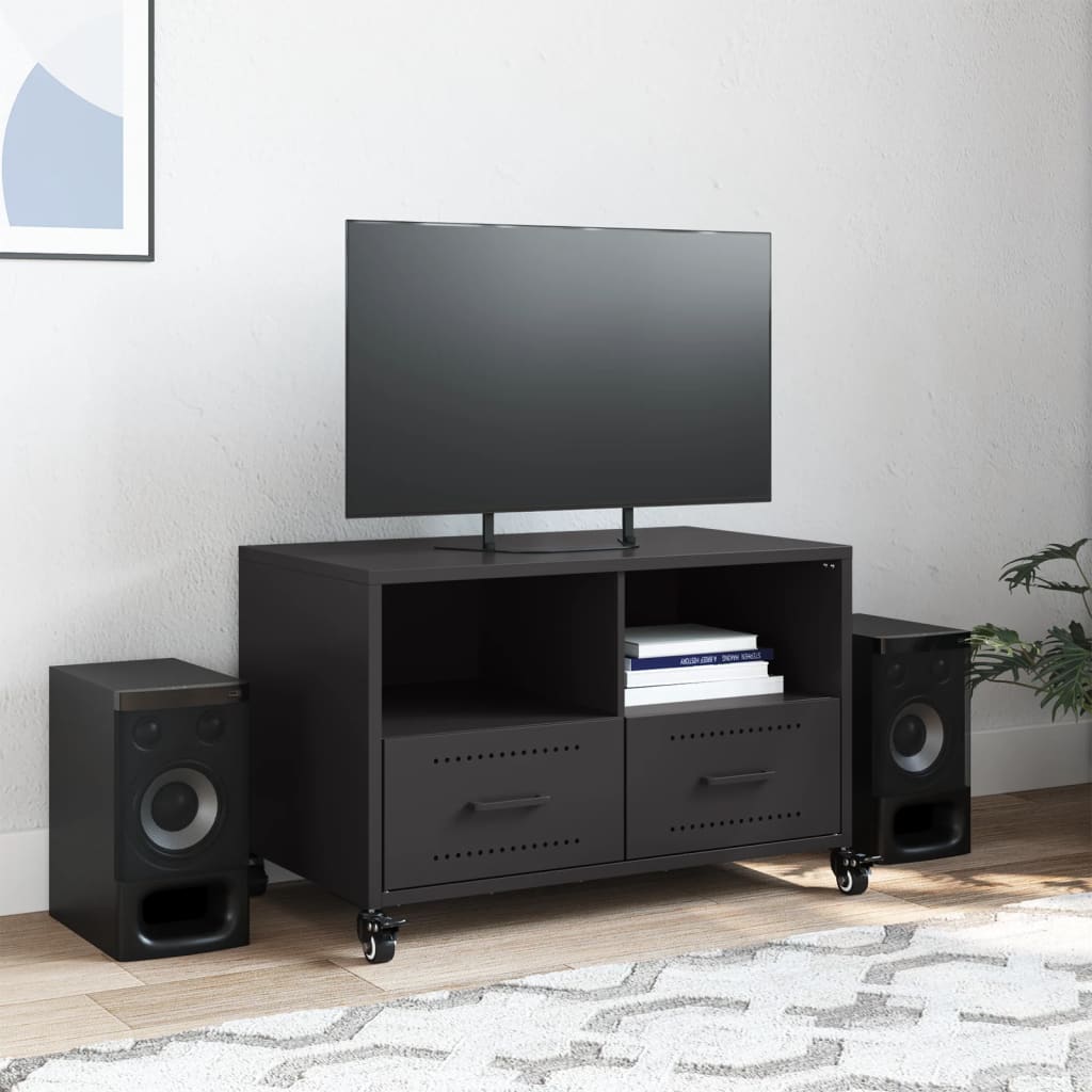 TV Cabinet Black 68x39x43,5 cm Steel
