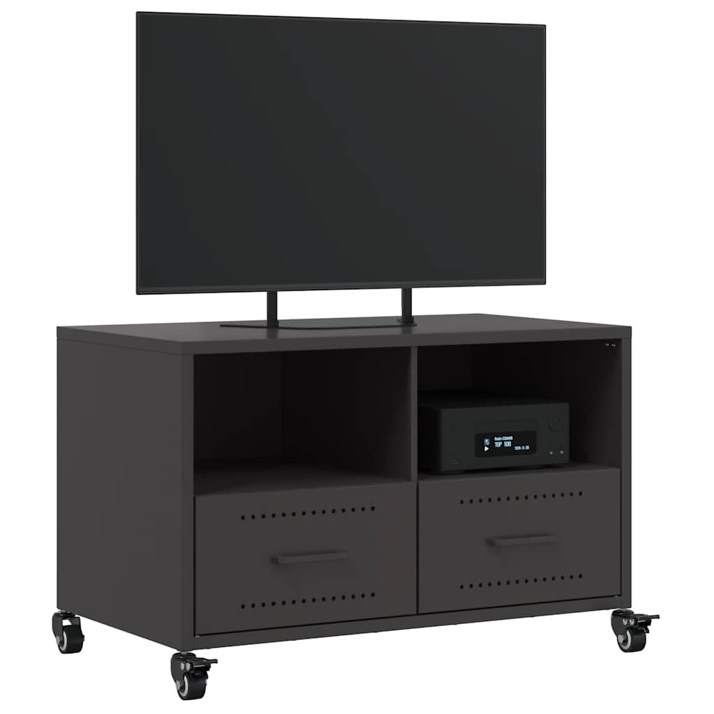 TV Cabinet Black 68x39x43,5 cm Steel
