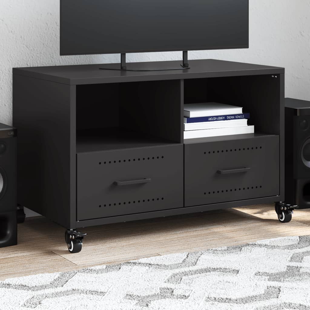 TV Cabinet Black 68x39x43,5 cm Steel