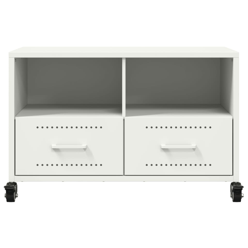 TV Cabinet White 68x39x43.5 cm Steel