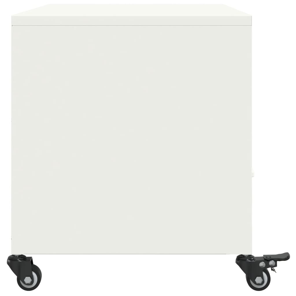 TV Cabinet White 68x39x43.5 cm Steel