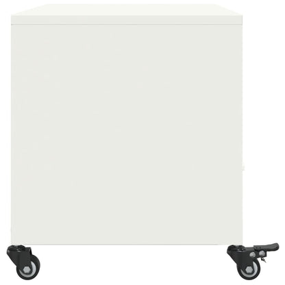 TV Cabinet White 68x39x43.5 cm Steel