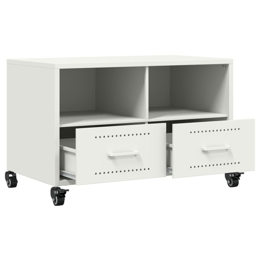 TV Cabinet White 68x39x43.5 cm Steel