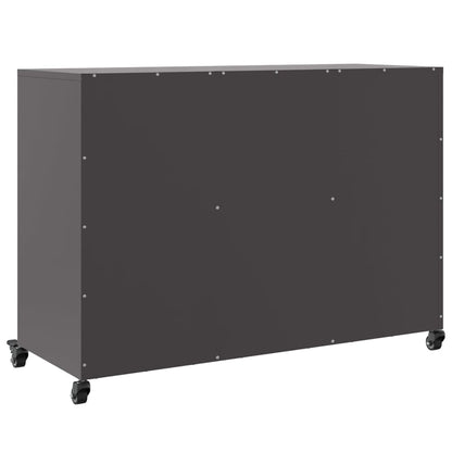 Sideboard Black 100,5x39x72 cm Steel