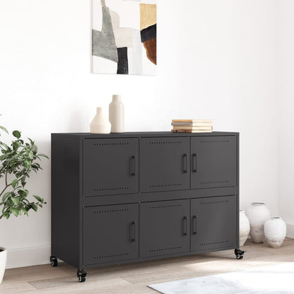 Sideboard Black 100.5x39x72 cm Steel