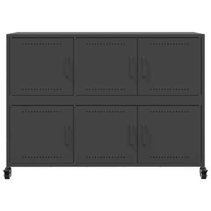 Sideboard Black 100.5x39x72 cm Steel