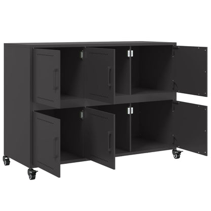 Sideboard Black 100.5x39x72 cm Steel