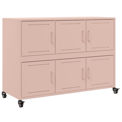 Sideboard Pink 100,5x39x72 cm Steel