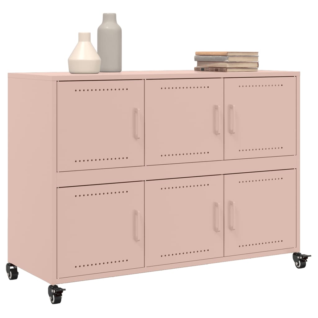 Sideboard Pink 100,5x39x72 cm Steel